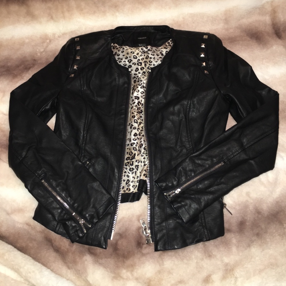 Forever 21 faux leather jacket